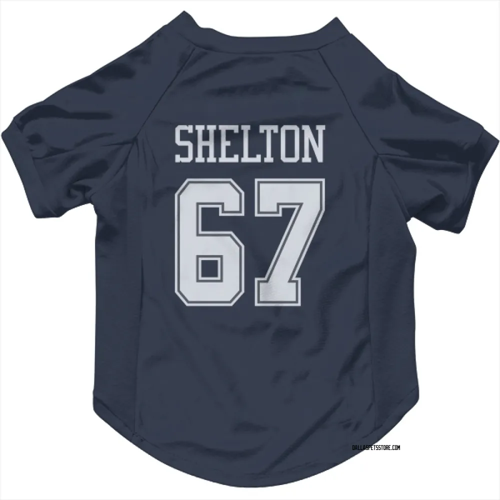 Dallas Cowboys Drew Shelton Navy Pet Jersey for Dog & Cat