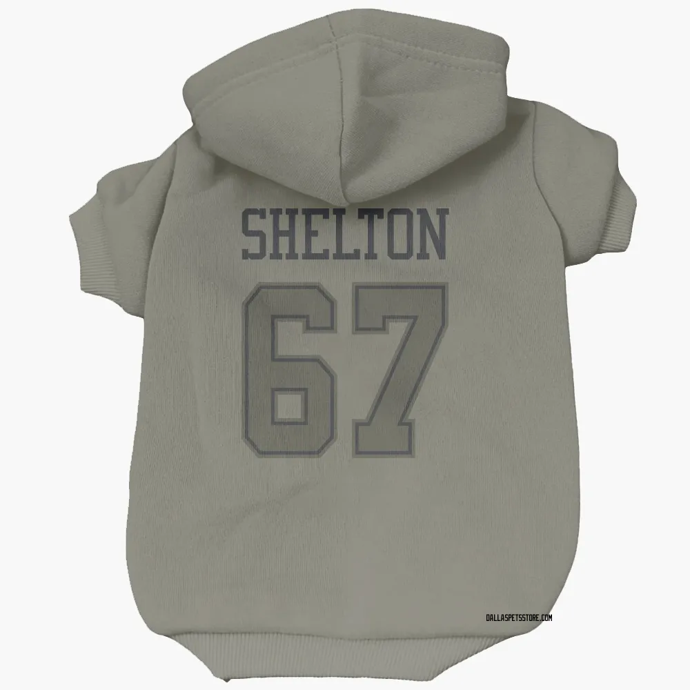 Dallas Cowboys Drew Shelton Olive Pet Hoodie for Dog & Cat