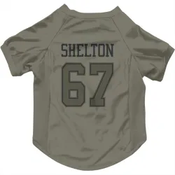 Dallas Cowboys Drew Shelton Olive Pet Jersey for Dog & Cat