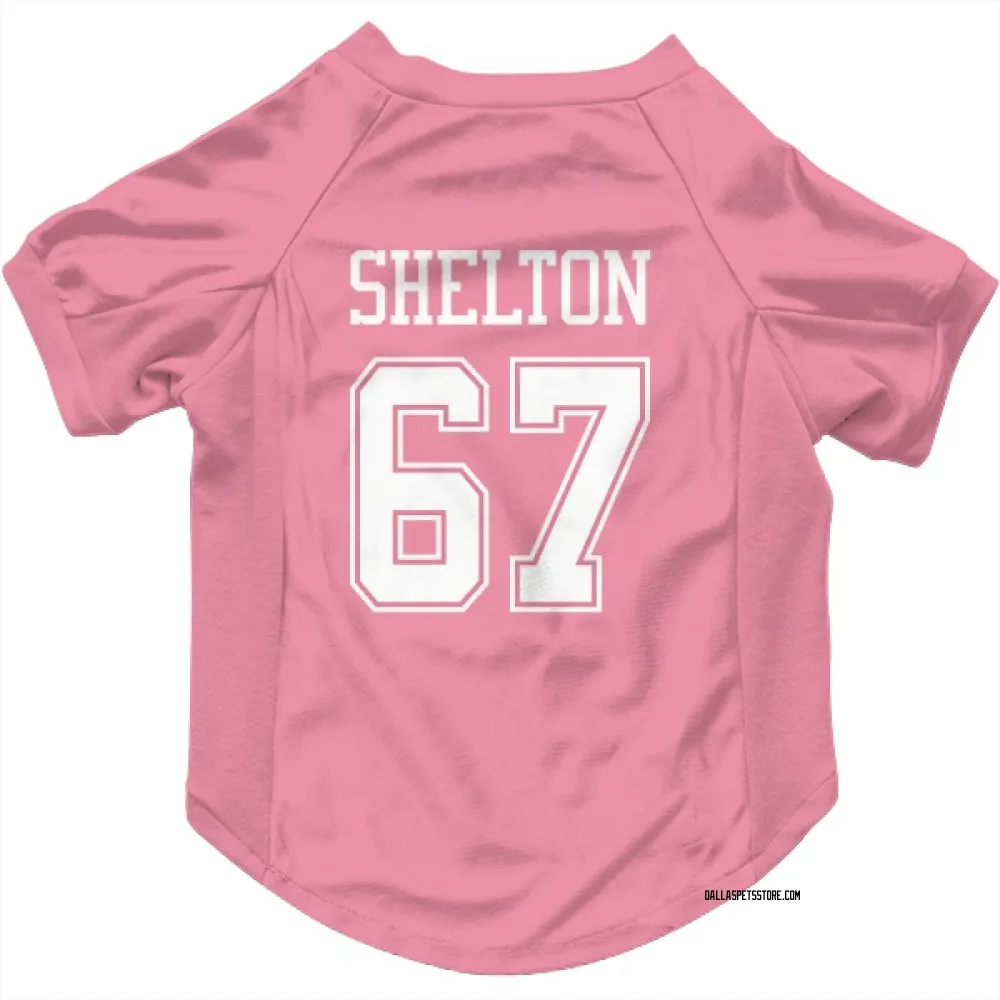 Dallas Cowboys Drew Shelton Pink Pet Jersey for Dog & Cat