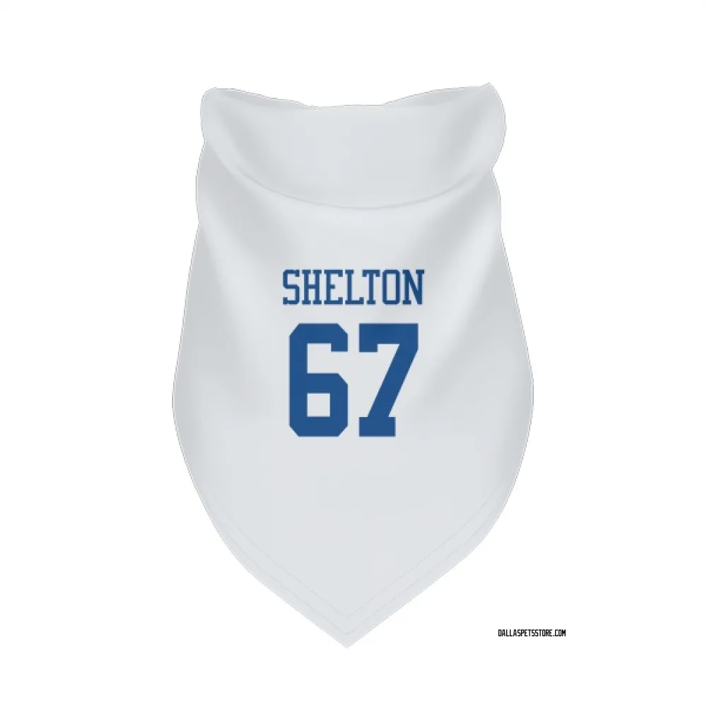 Dallas Cowboys Drew Shelton White Pet Bandana for Dog & Cat
