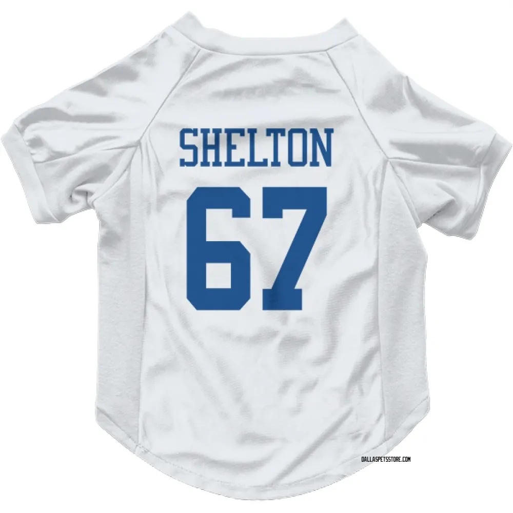 Dallas Cowboys Drew Shelton White Pet Jersey for Dog & Cat