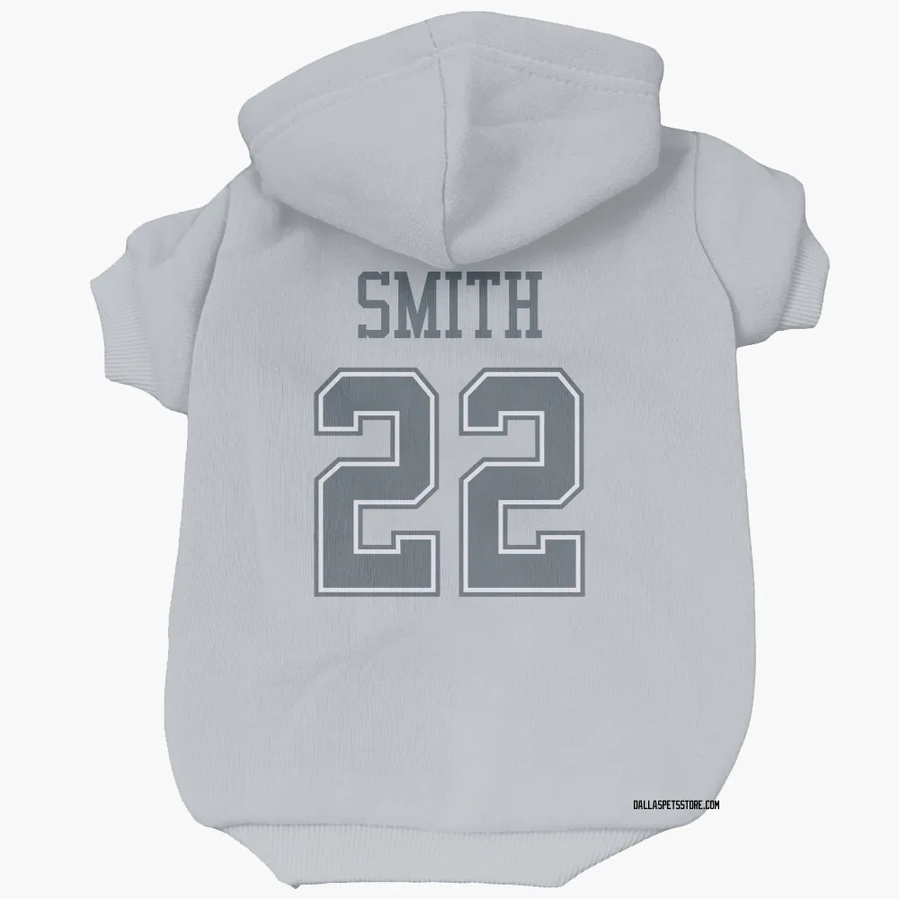 Dallas Cowboys Emmitt Smith Gray Pet Hoodie for Dog & Cat