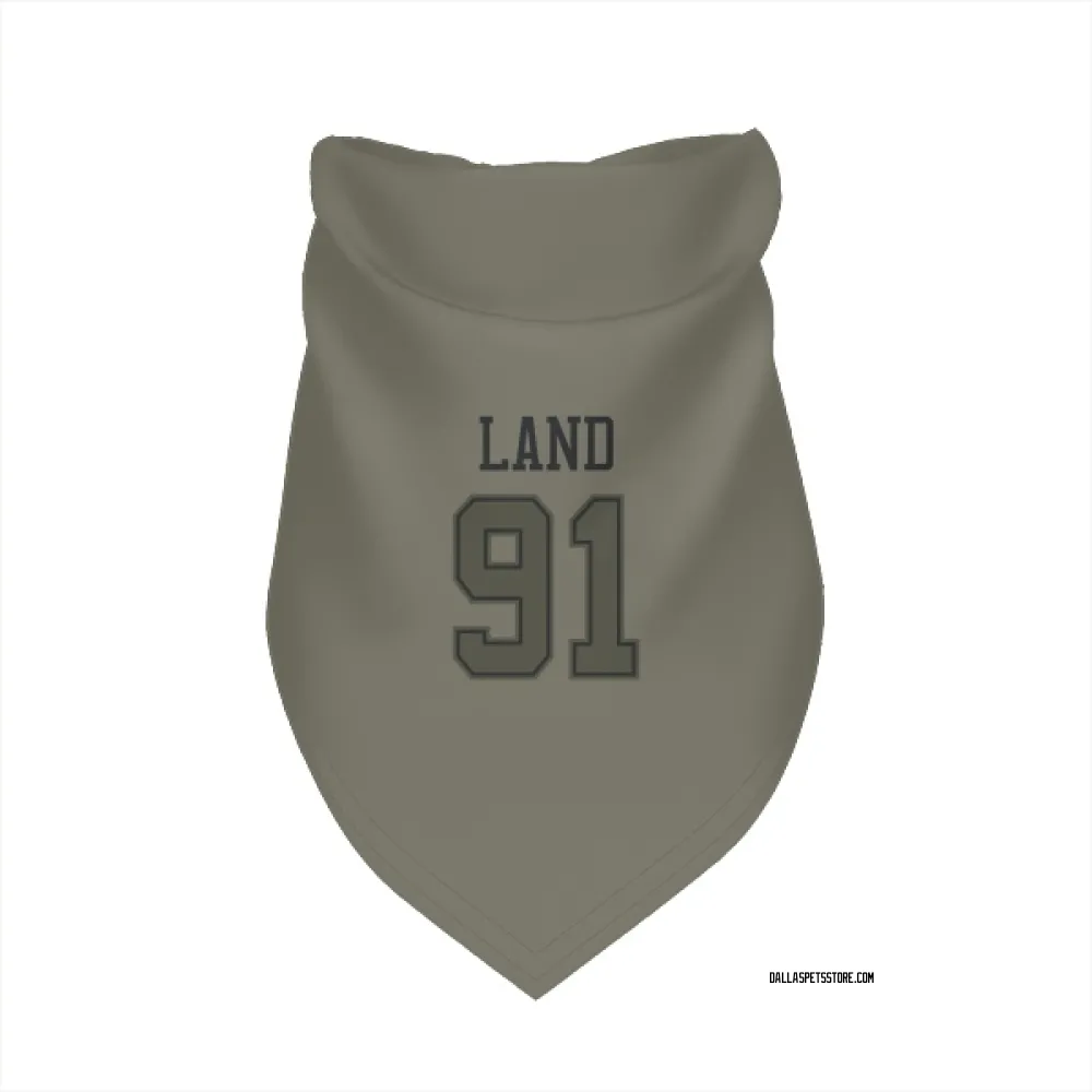 Dallas Cowboys Isaiah Land Olive Pet Bandana for Dog & Cat
