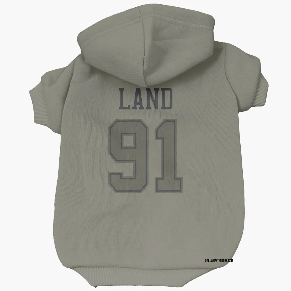 Dallas Cowboys Isaiah Land Olive Pet Hoodie for Dog & Cat