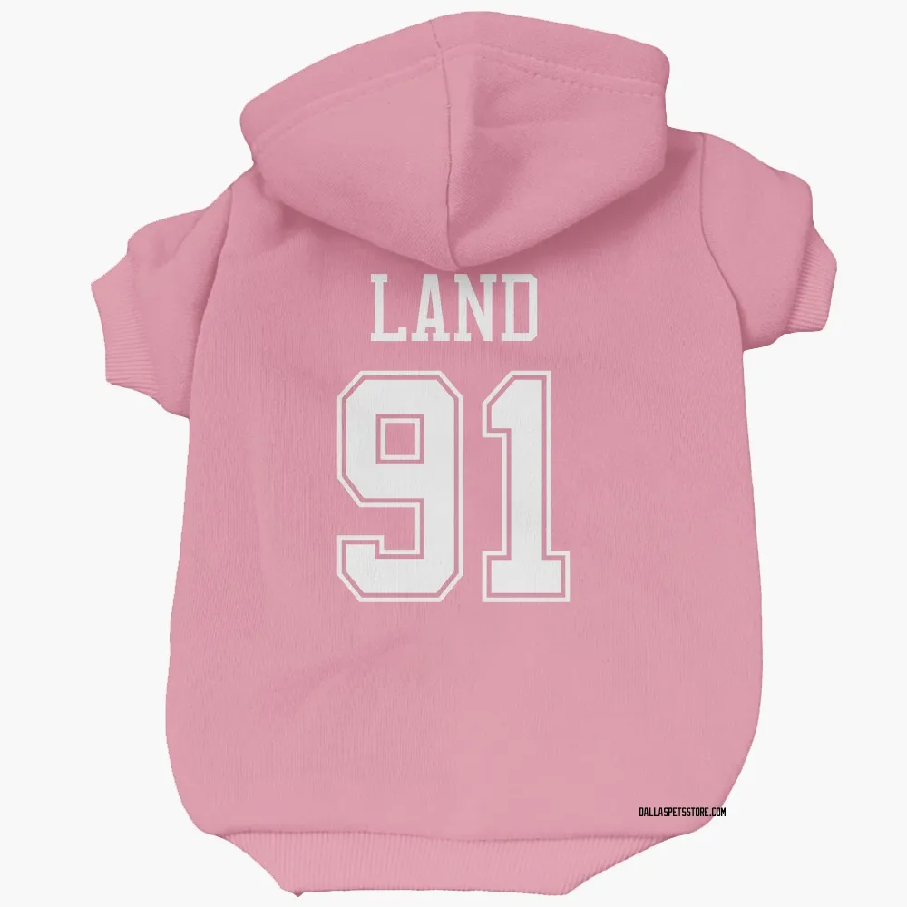Dallas Cowboys Isaiah Land Pink Pet Hoodie for Dog & Cat