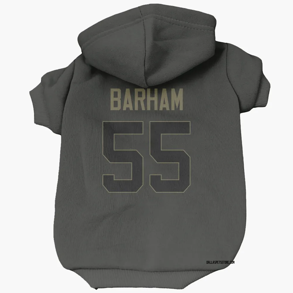 Dallas Cowboys Jaishawn Barham Black Service Pet Hoodie for Dog & Cat