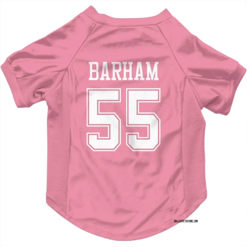 Dallas Cowboys Jaishawn Barham Pink Pet Jersey for Dog & Cat