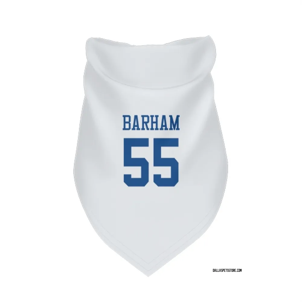Dallas Cowboys Jaishawn Barham White Pet Bandana for Dog & Cat
