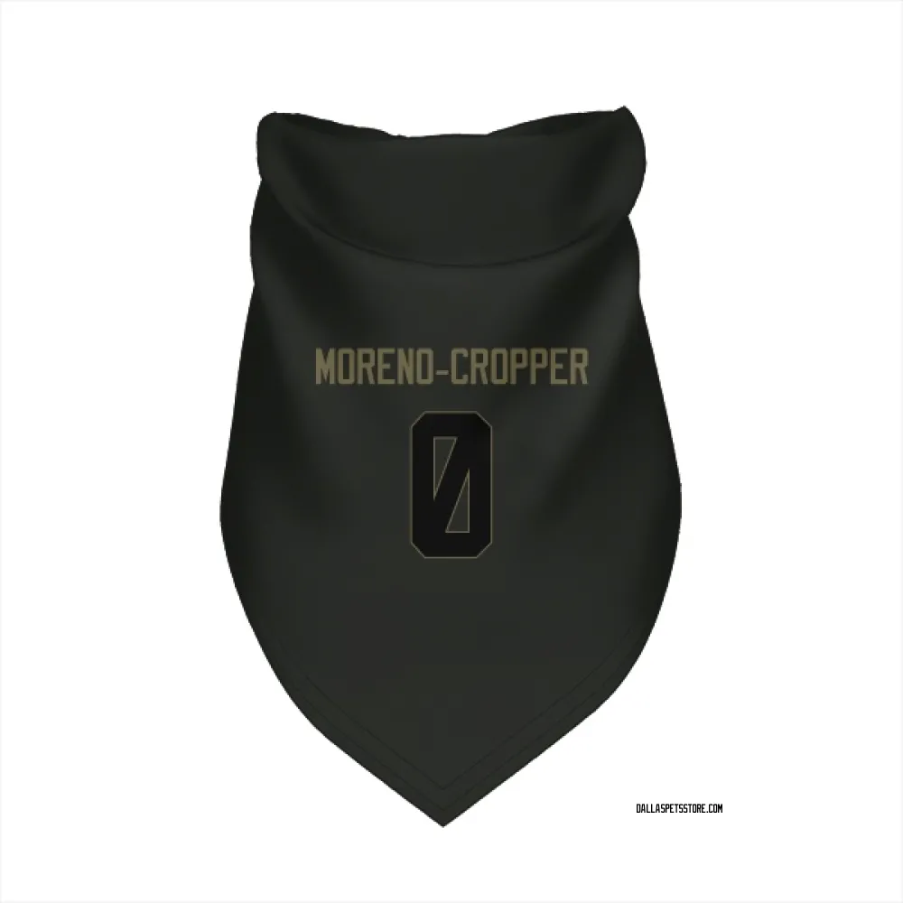Dallas Cowboys Jalen Moreno-Cropper Black Service Pet Bandana for Dog & Cat
