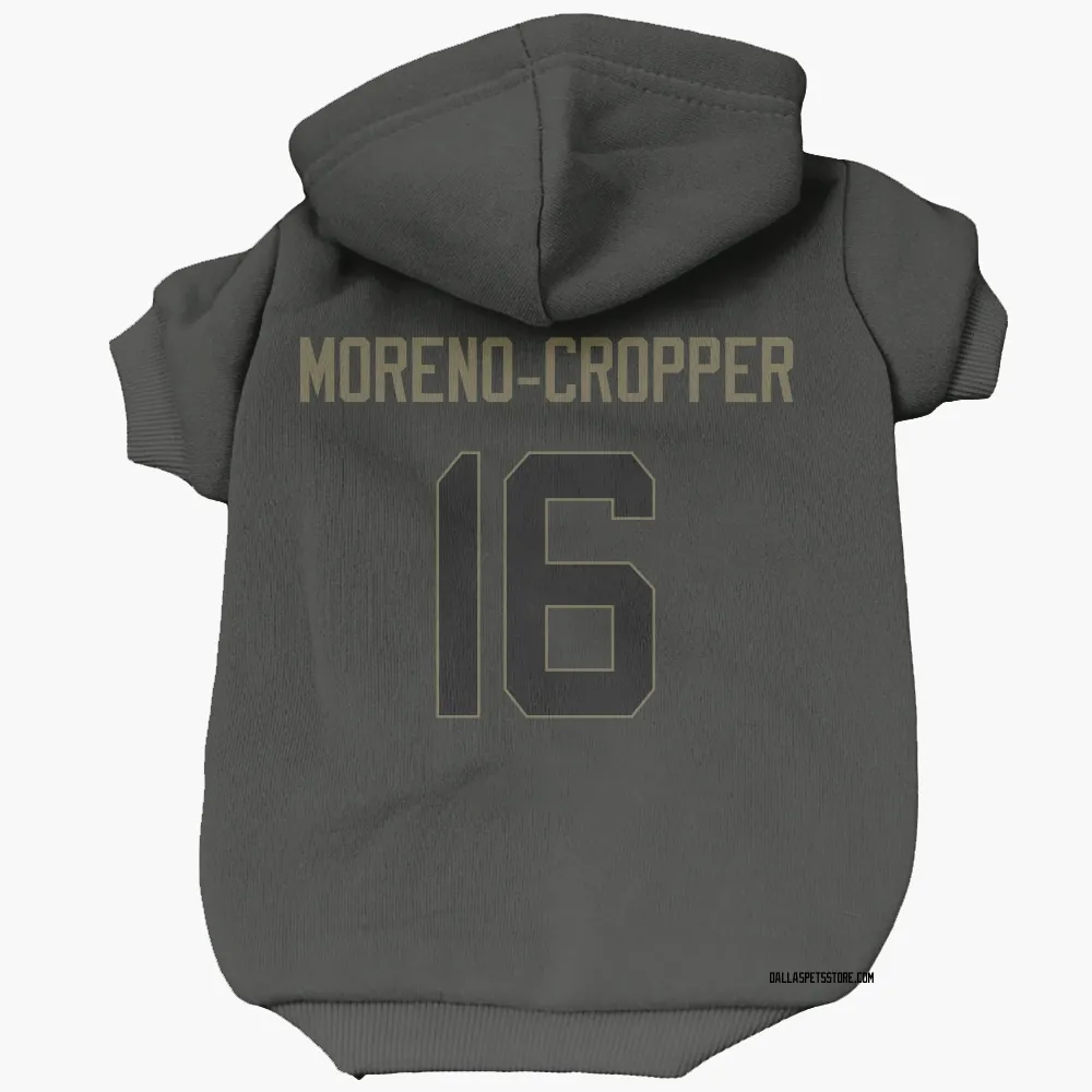Dallas Cowboys Jalen Moreno-Cropper Black Service Pet Hoodie for Dog & Cat