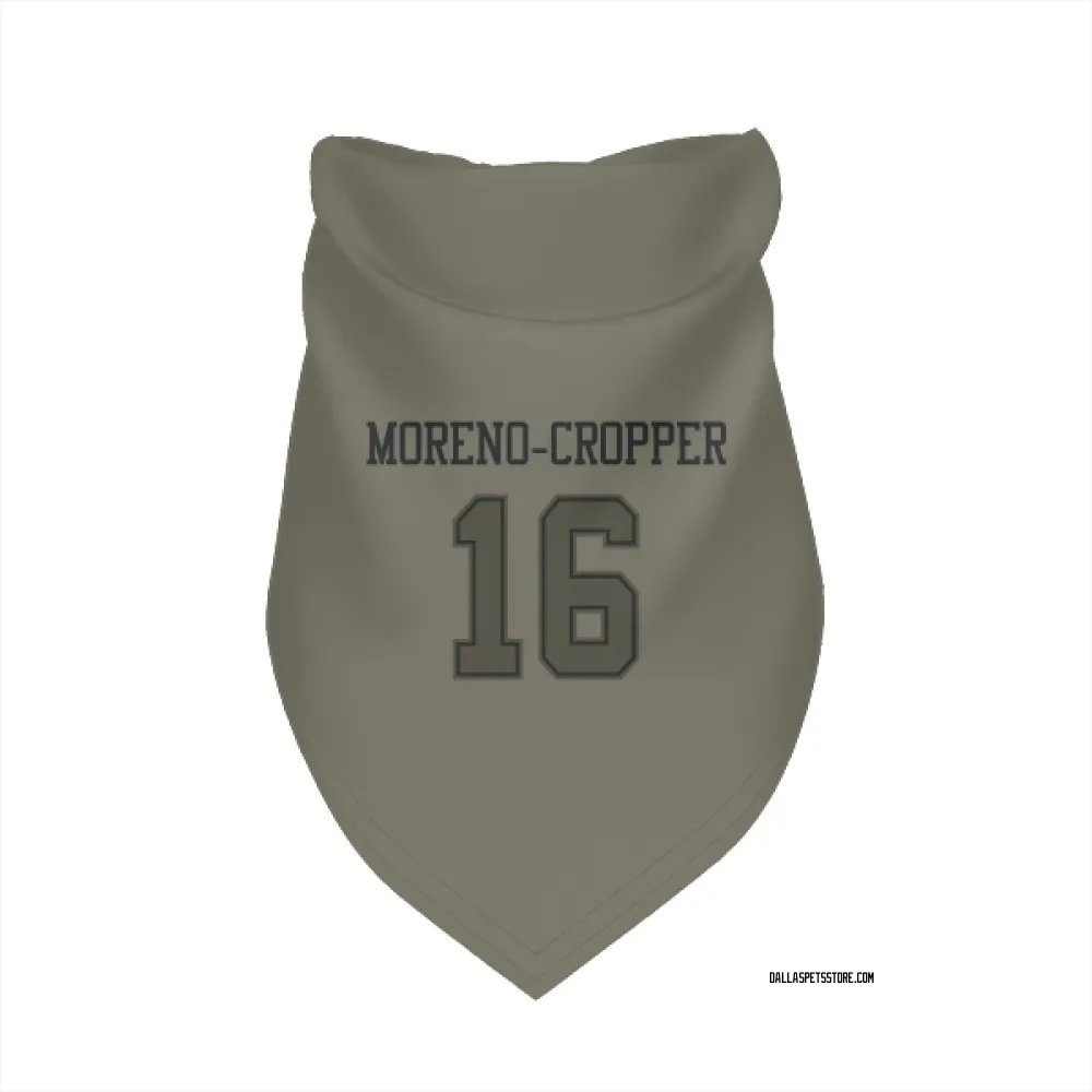 Dallas Cowboys Jalen Moreno-Cropper Olive Pet Bandana for Dog & Cat