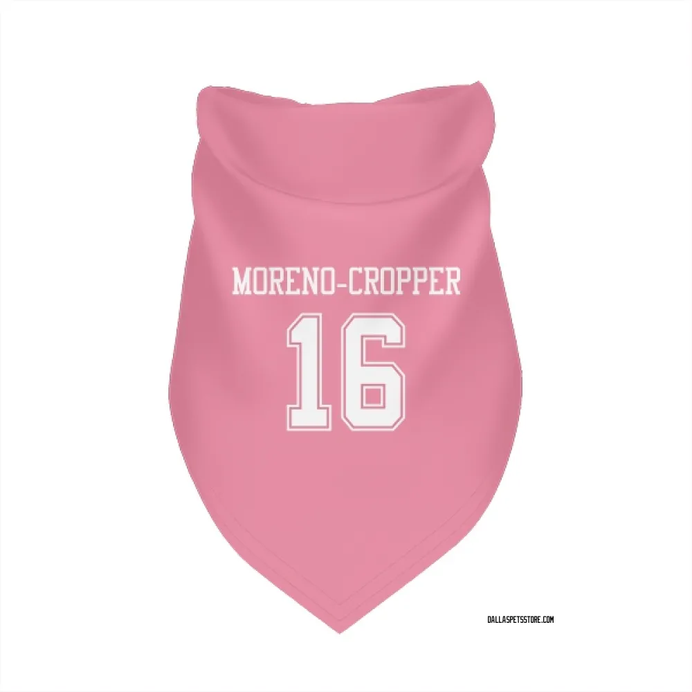Dallas Cowboys Jalen Moreno-Cropper Pink Pet Bandana for Dog & Cat