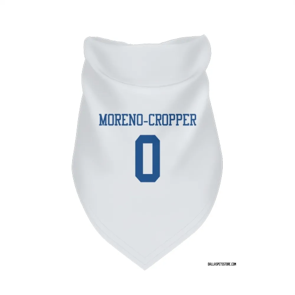 Dallas Cowboys Jalen Moreno-Cropper White Pet Bandana for Dog & Cat