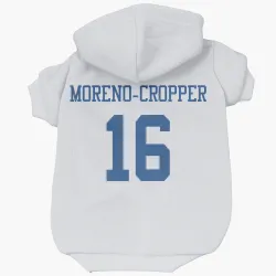 Dallas Cowboys Jalen Moreno-Cropper White Pet Hoodie for Dog & Cat