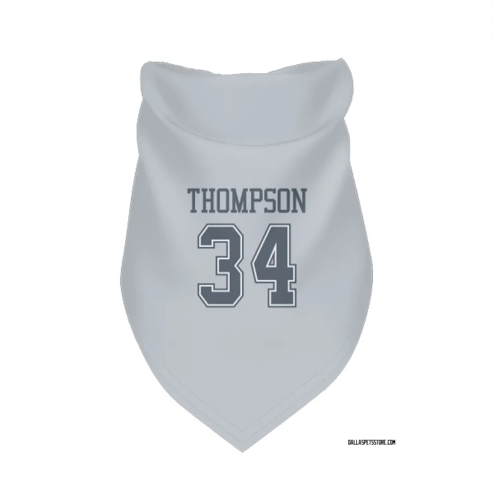 Dallas Cowboys Jalen Thompson Gray Pet Bandana for Dog & Cat