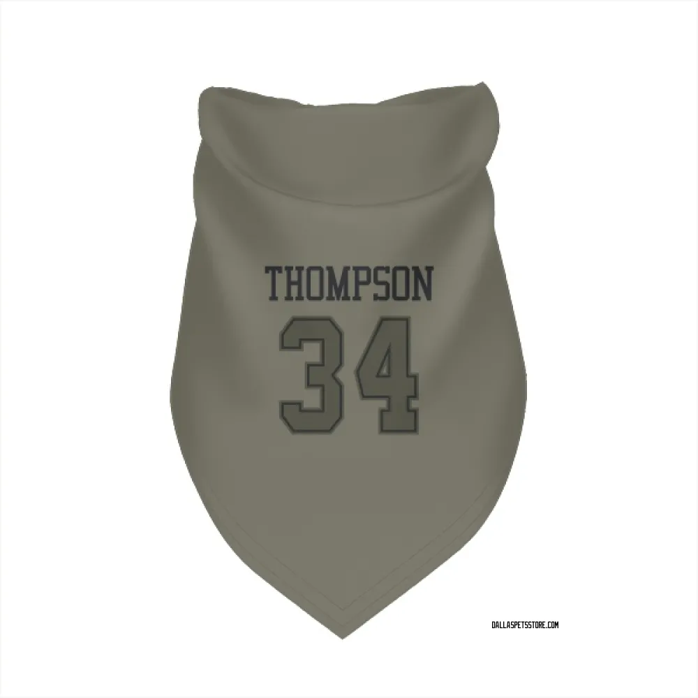 Dallas Cowboys Jalen Thompson Olive Pet Bandana for Dog & Cat