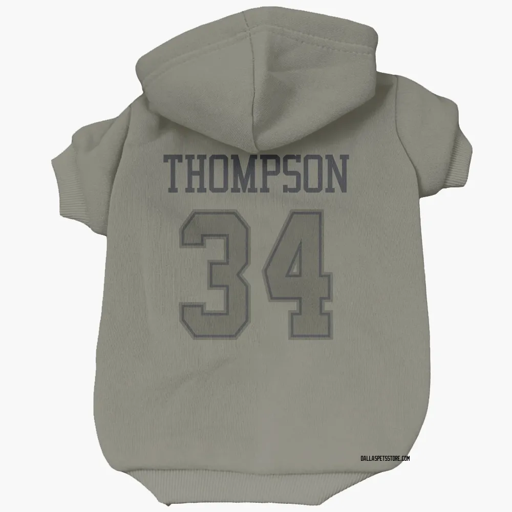 Dallas Cowboys Jalen Thompson Olive Pet Hoodie for Dog & Cat