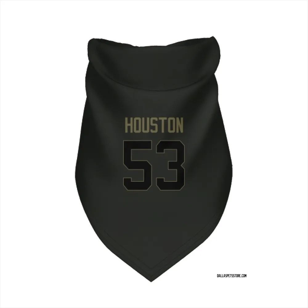 Dallas Cowboys James Houston Black Service Pet Bandana for Dog & Cat