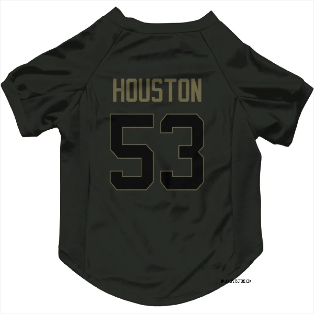 Dallas Cowboys James Houston Black Service Pet Jersey for Dog & Cat