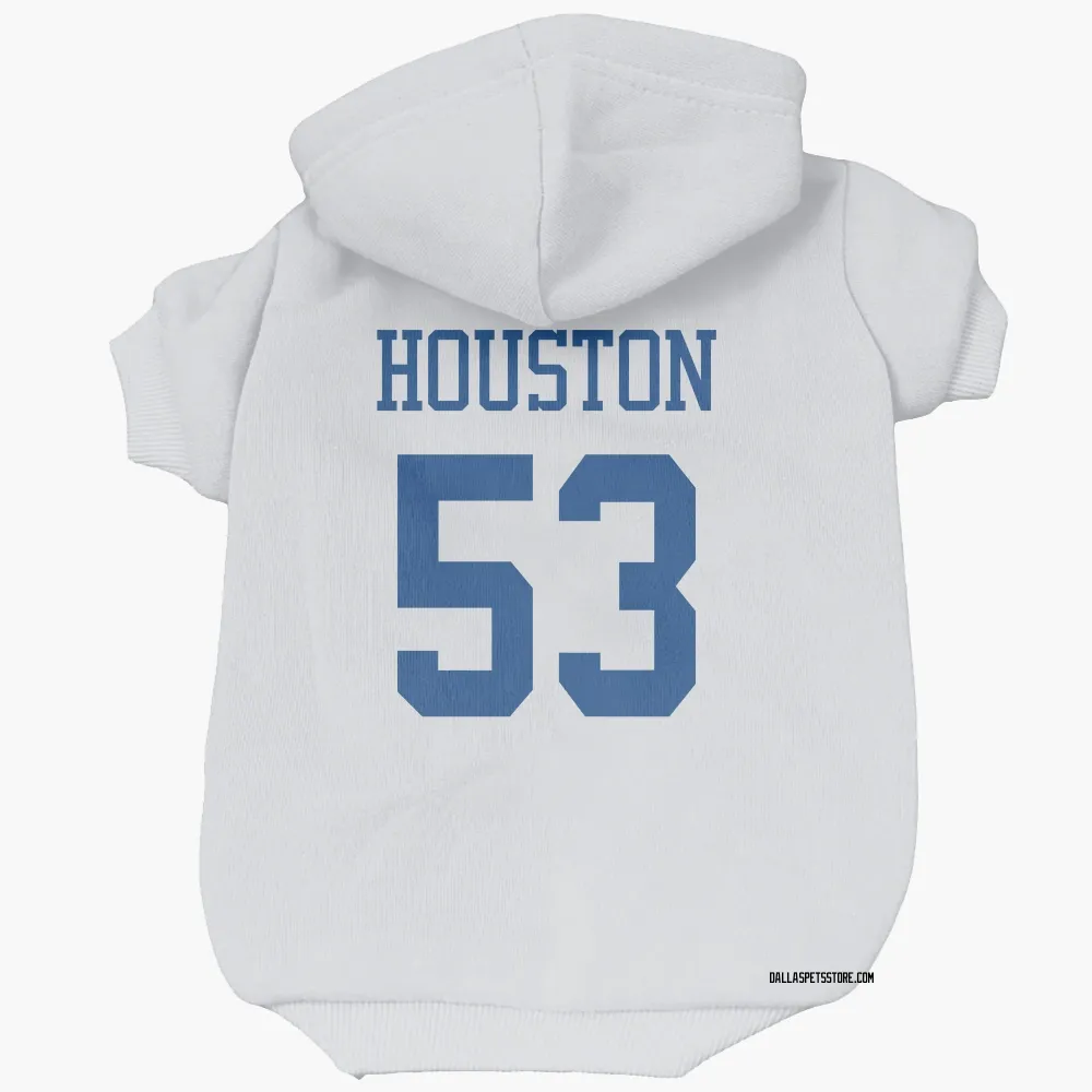 Dallas Cowboys James Houston White Pet Hoodie for Dog & Cat