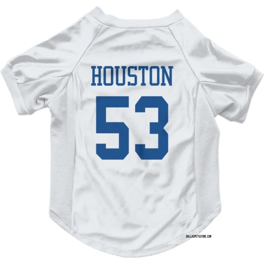 Dallas Cowboys James Houston White Pet Jersey for Dog & Cat