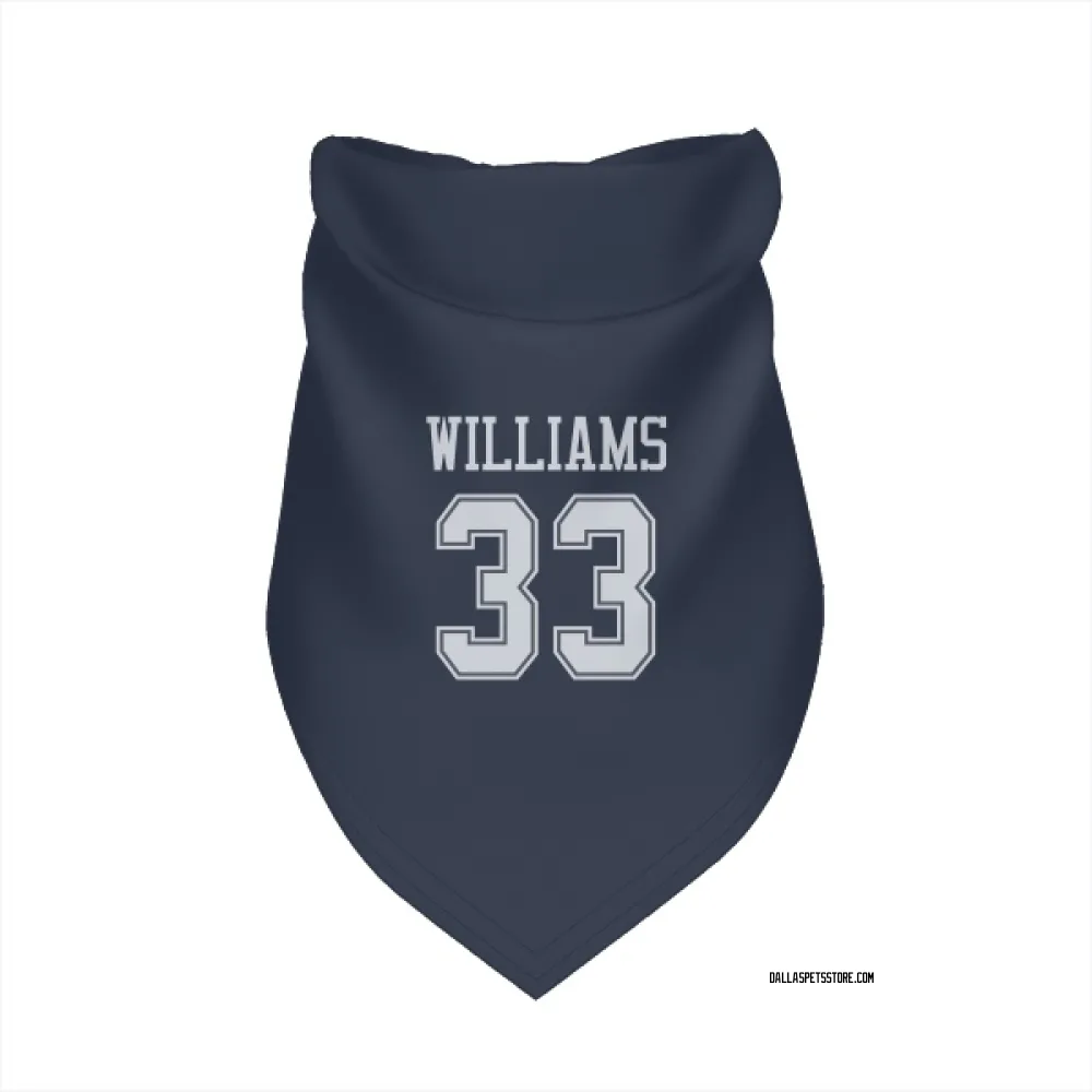 Dallas Cowboys Javonte Williams Navy Pet Bandana for Dog & Cat