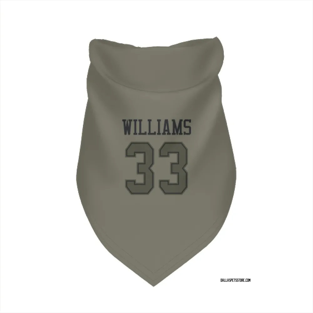 Dallas Cowboys Javonte Williams Olive Pet Bandana for Dog & Cat