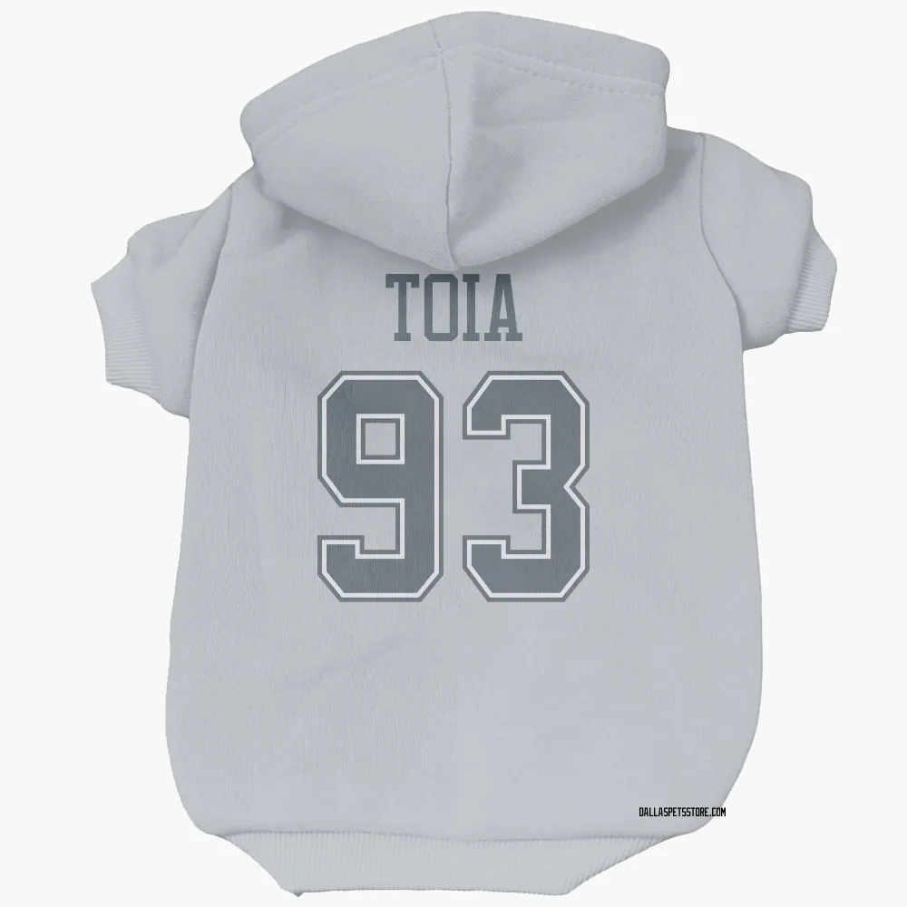 Dallas Cowboys Jay Toia Gray Pet Hoodie for Dog & Cat