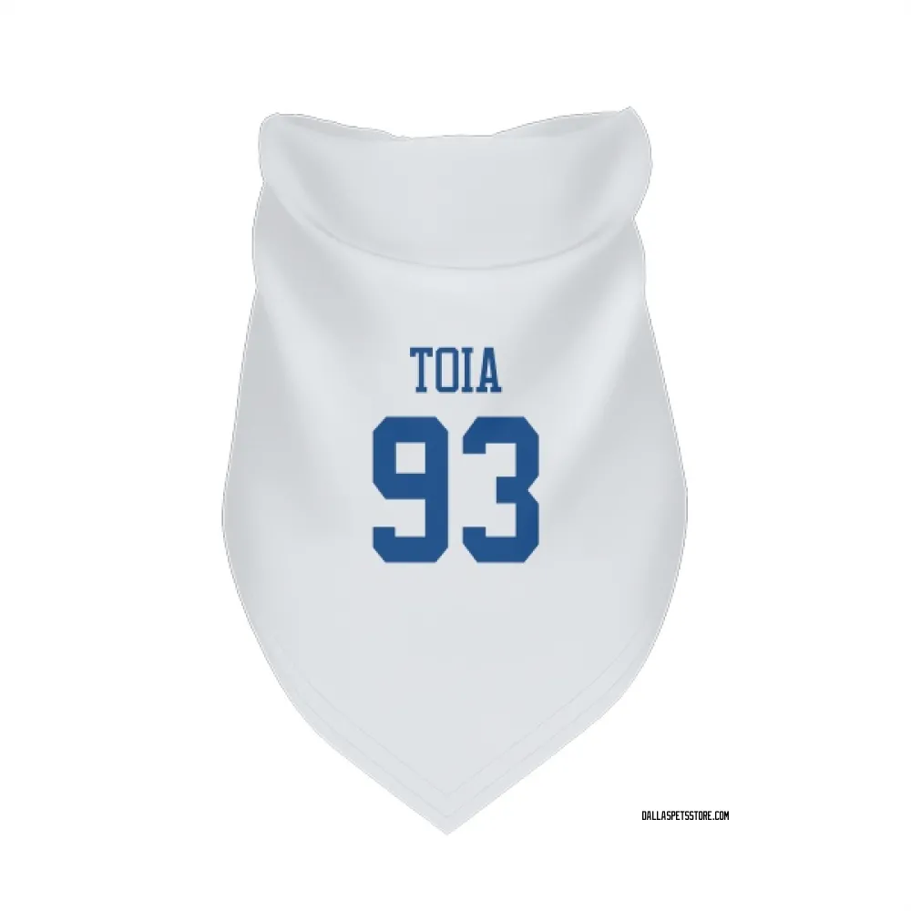 Dallas Cowboys Jay Toia White Pet Bandana for Dog & Cat