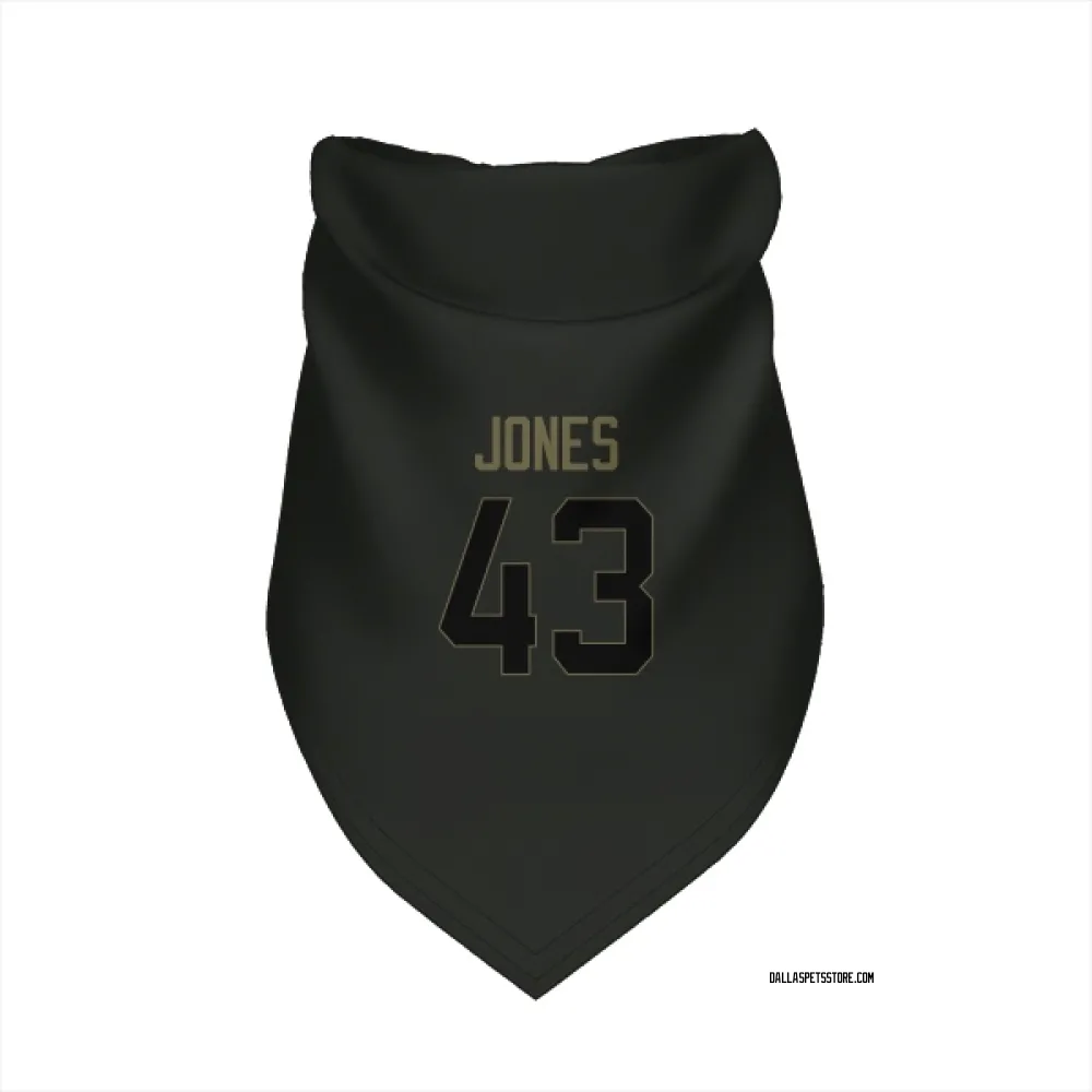 Dallas Cowboys Joe Jones Black Service Pet Bandana for Dog & Cat