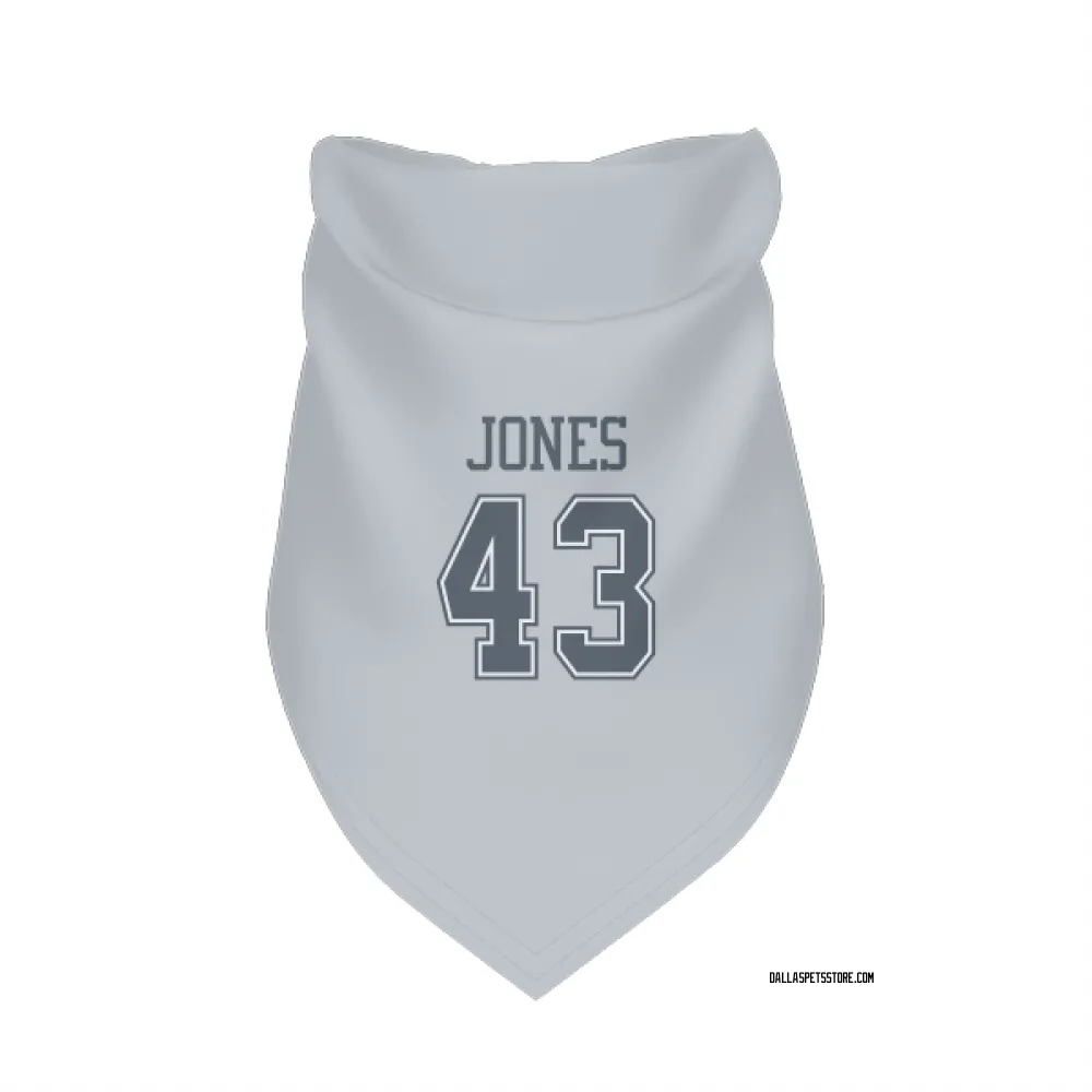 Dallas Cowboys Joe Jones Gray Pet Bandana for Dog & Cat