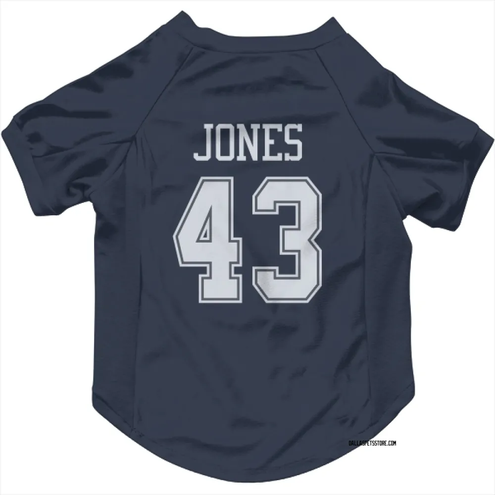 Dallas Cowboys Joe Jones Navy Pet Jersey for Dog & Cat