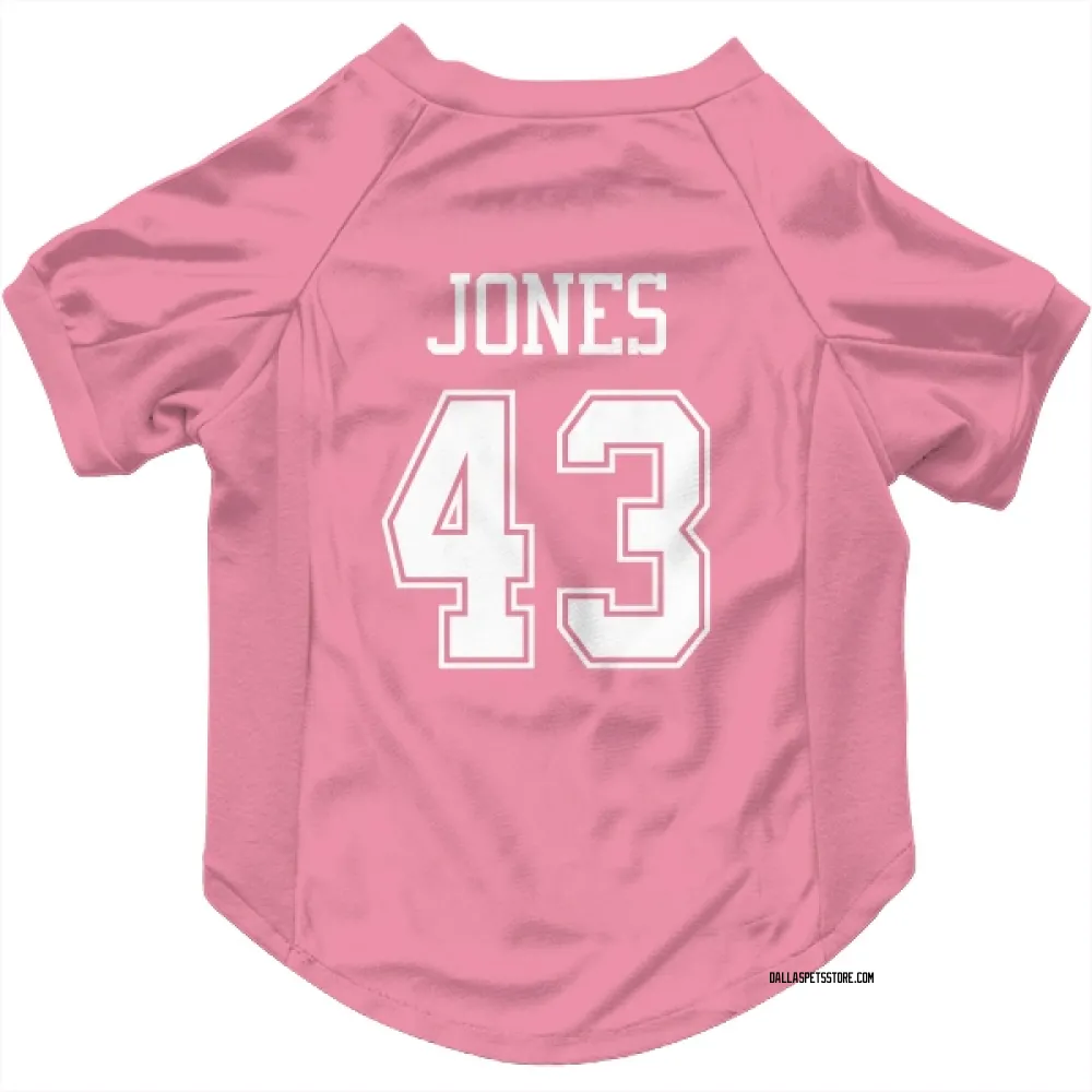 Dallas Cowboys Joe Jones Pink Pet Jersey for Dog & Cat