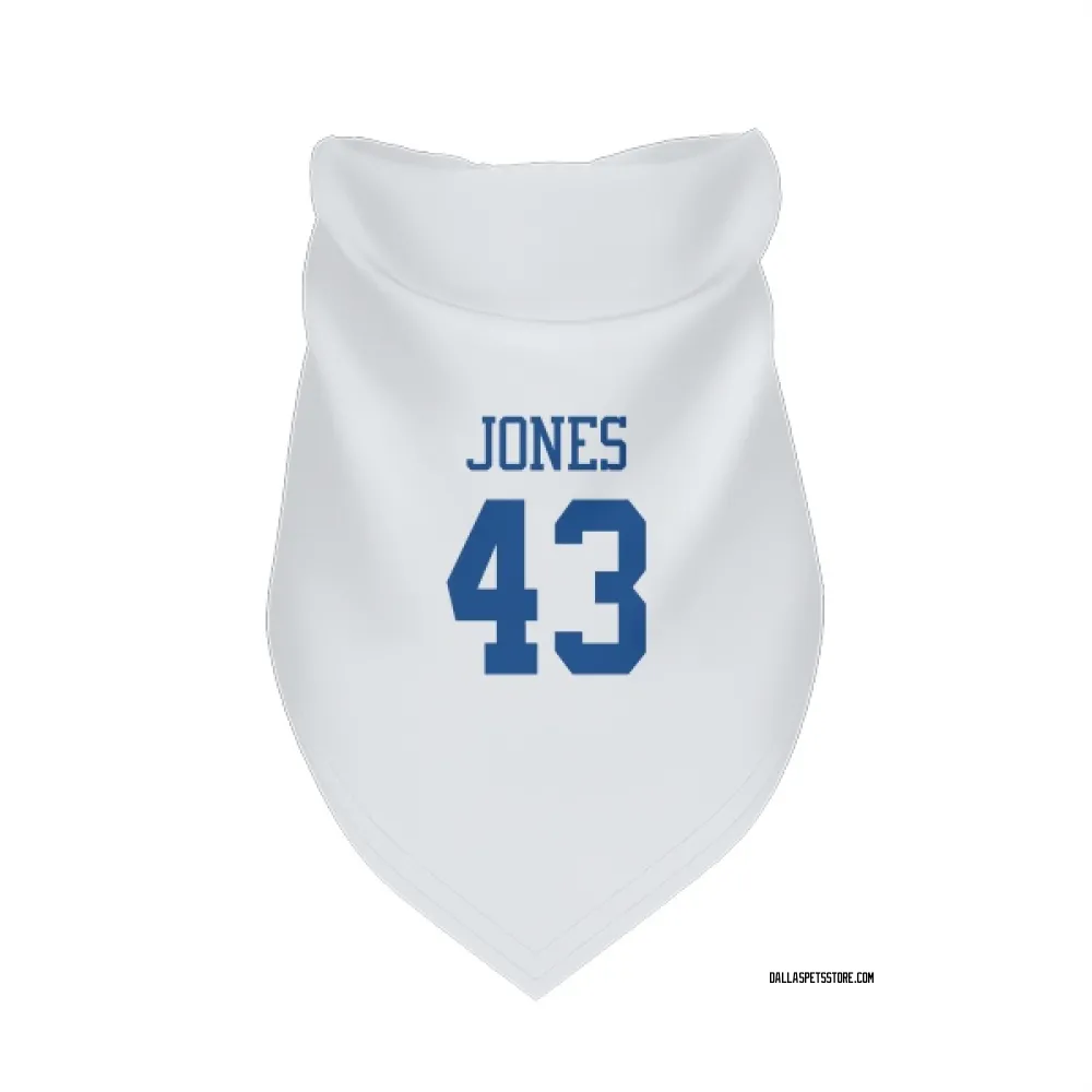 Dallas Cowboys Joe Jones White Pet Bandana for Dog & Cat