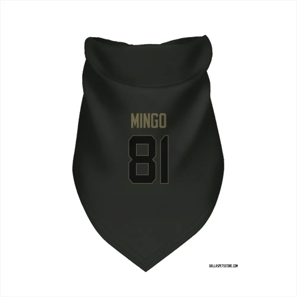 Dallas Cowboys Jonathan Mingo Black Service Pet Bandana for Dog & Cat