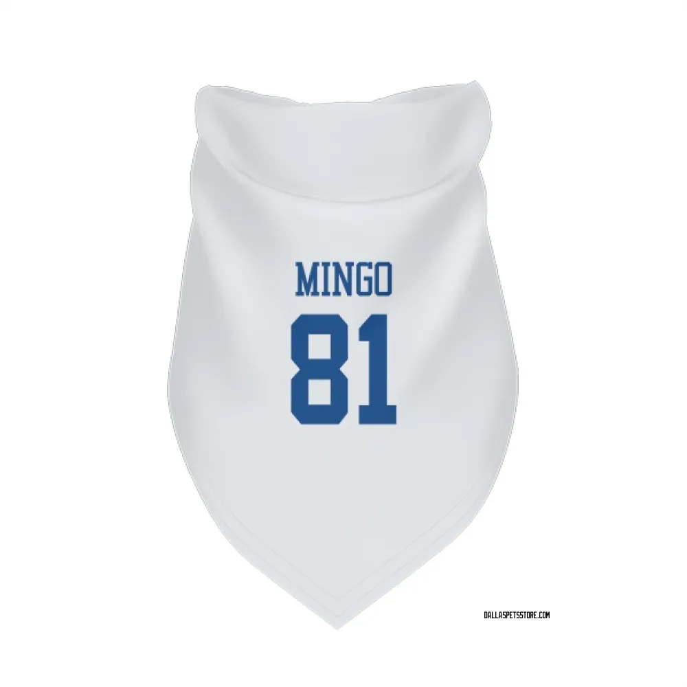 Dallas Cowboys Jonathan Mingo White Pet Bandana for Dog & Cat