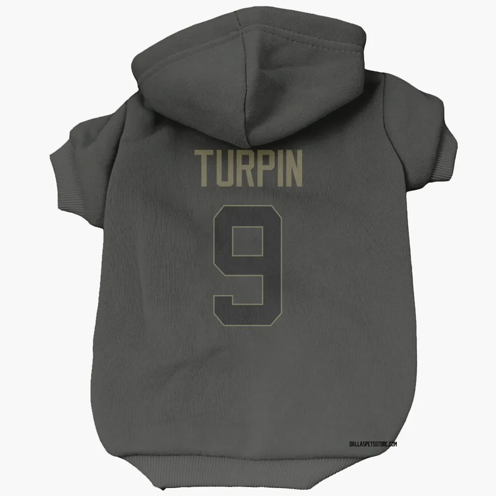 Dallas Cowboys KaVontae Turpin Black Service Pet Hoodie for Dog & Cat