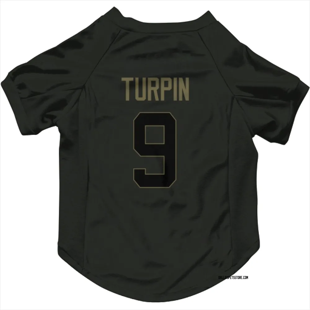 Dallas Cowboys KaVontae Turpin Black Service Pet Jersey for Dog & Cat