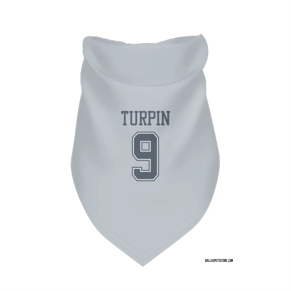 Dallas Cowboys KaVontae Turpin Gray Pet Bandana for Dog & Cat