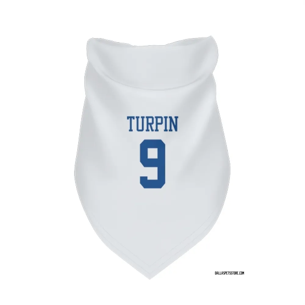 Dallas Cowboys KaVontae Turpin White Pet Bandana for Dog & Cat