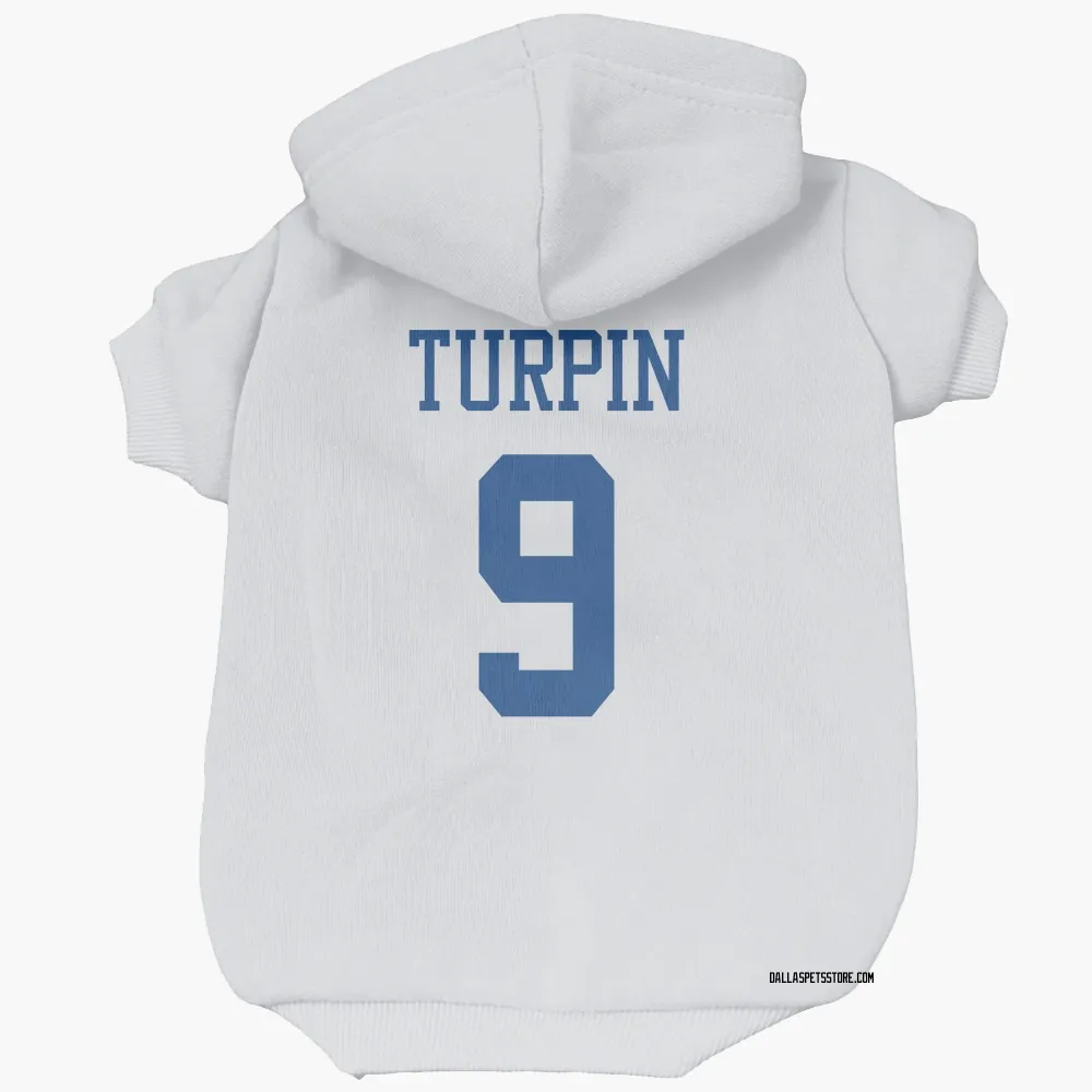 Dallas Cowboys KaVontae Turpin White Pet Hoodie for Dog & Cat