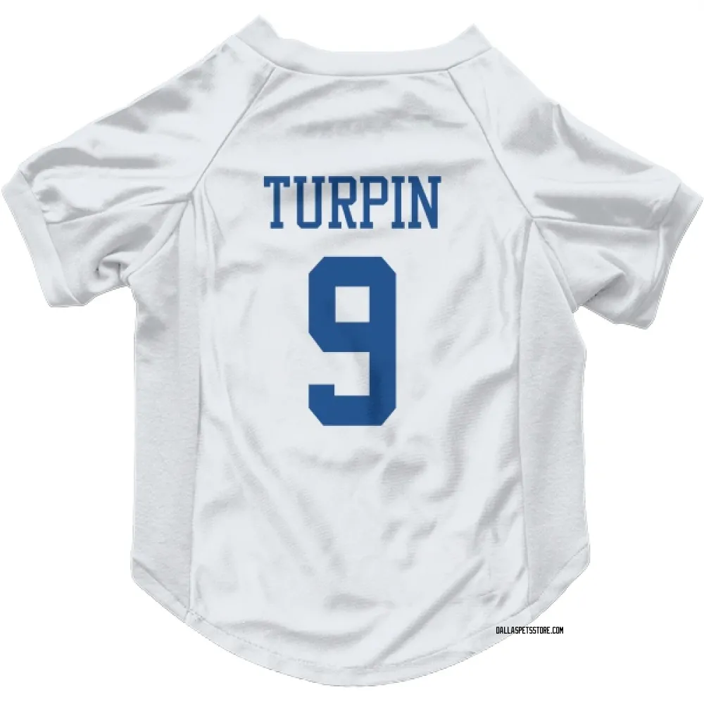 Dallas Cowboys KaVontae Turpin White Pet Jersey for Dog & Cat
