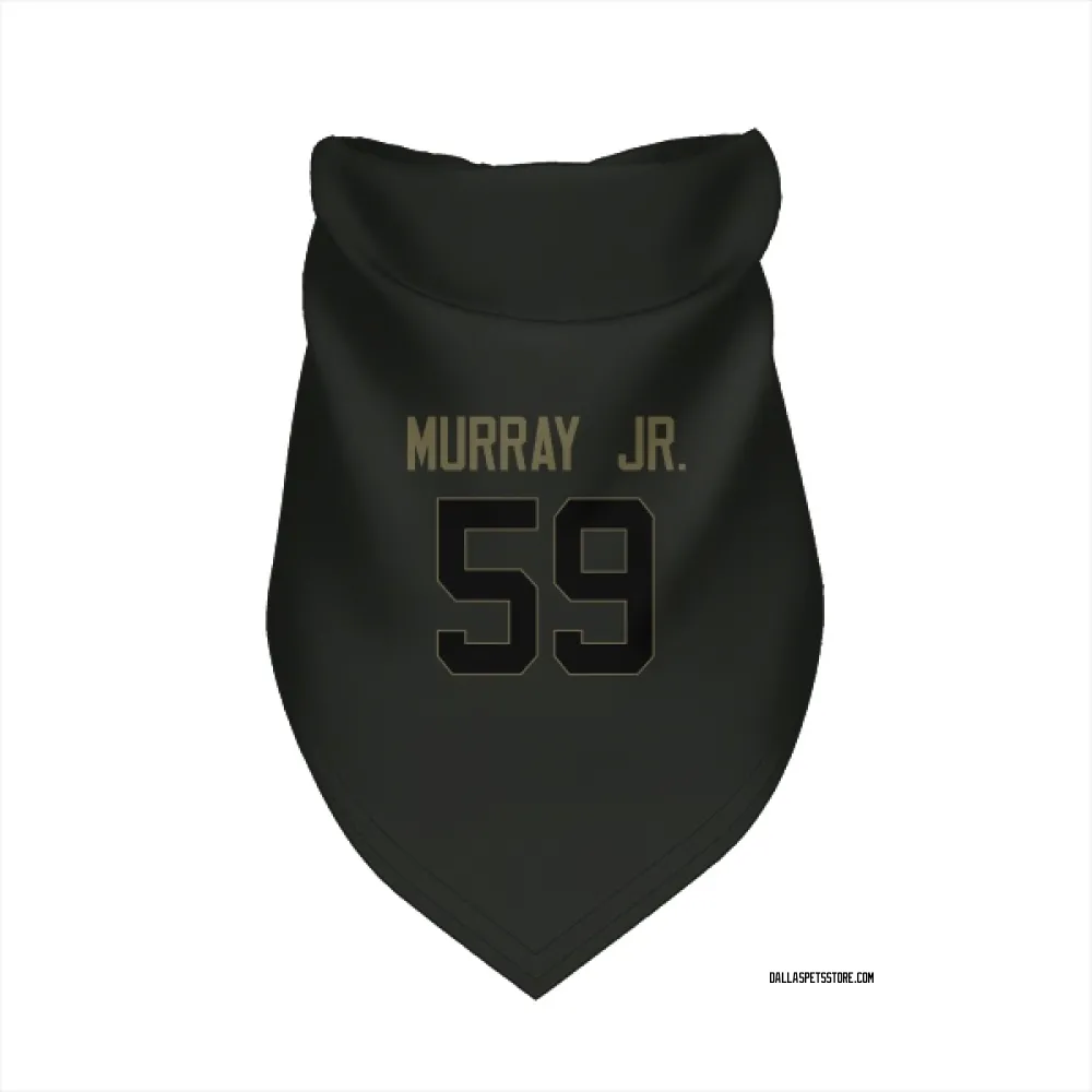 Dallas Cowboys Kenneth Murray Jr. Black Service Pet Bandana for Dog & Cat