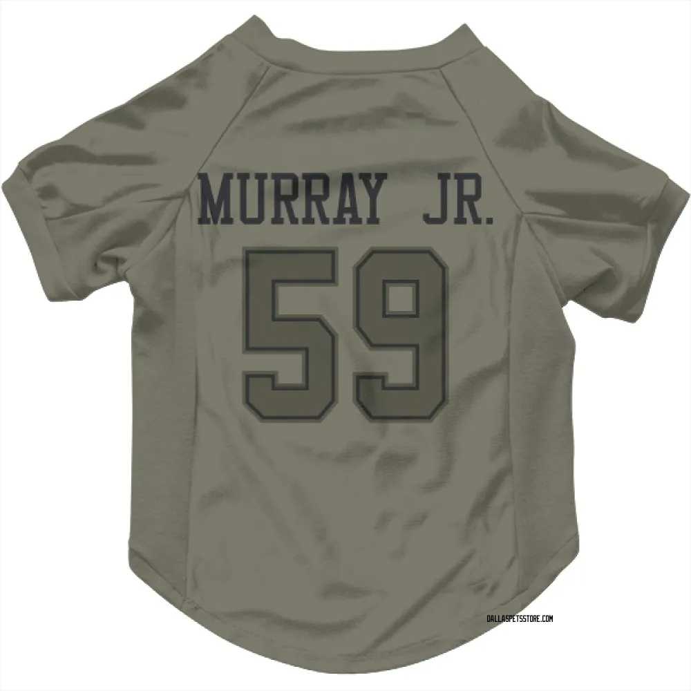 Dallas Cowboys Kenneth Murray Jr. Olive Pet Jersey for Dog & Cat