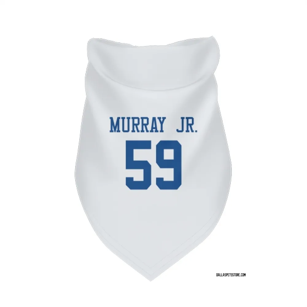 Dallas Cowboys Kenneth Murray Jr. White Pet Bandana for Dog & Cat