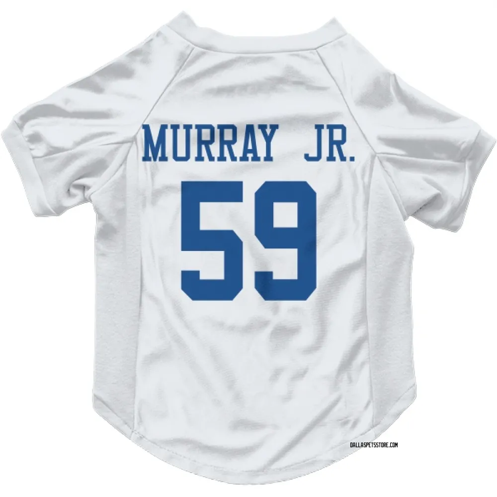 Dallas Cowboys Kenneth Murray Jr. White Pet Jersey for Dog & Cat