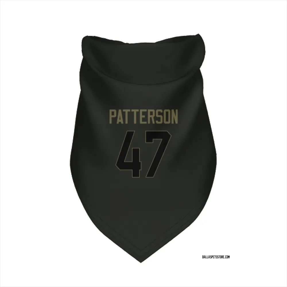 Dallas Cowboys Langston Patterson Black Service Pet Bandana for Dog & Cat