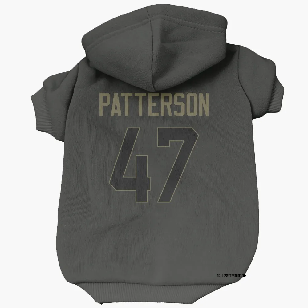 Dallas Cowboys Langston Patterson Black Service Pet Hoodie for Dog & Cat