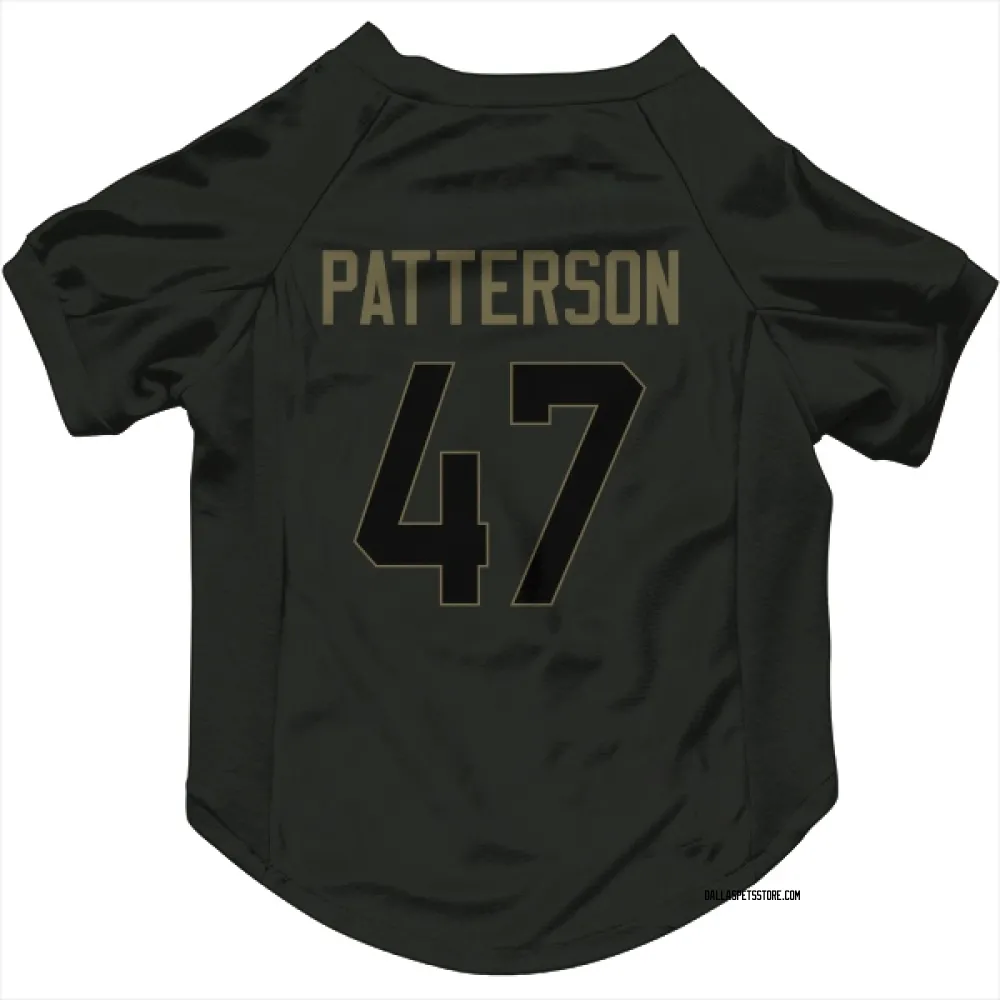 Dallas Cowboys Langston Patterson Black Service Pet Jersey for Dog & Cat